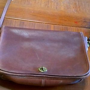 Brown Coach shoulder bag